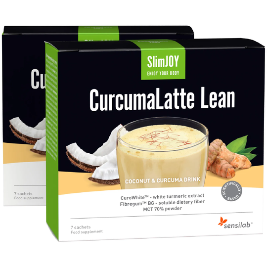 CurcumaLatte Lean 2-Pack - Turmeric latte: Immunity. Weight loss. Detox. 14 sachets | SlimJOY