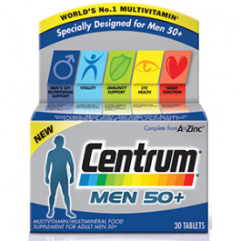 Centrum Tablets for Men 50+ 30 Tablets
