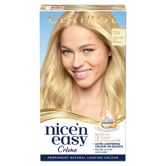 Clairol Nice'n Easy Creme Hair Dye 11A Ultra Light Ash Blonde