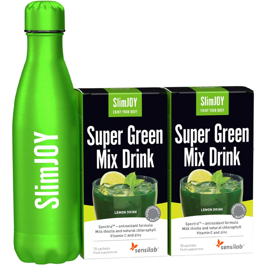 Super Green Mix Drink 2-Pack + FREE Bottle