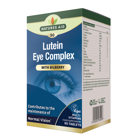 Natures Aid Lutein Eye Complex with 10mg Lutein Bilberry and Alpha Lipoic Acid