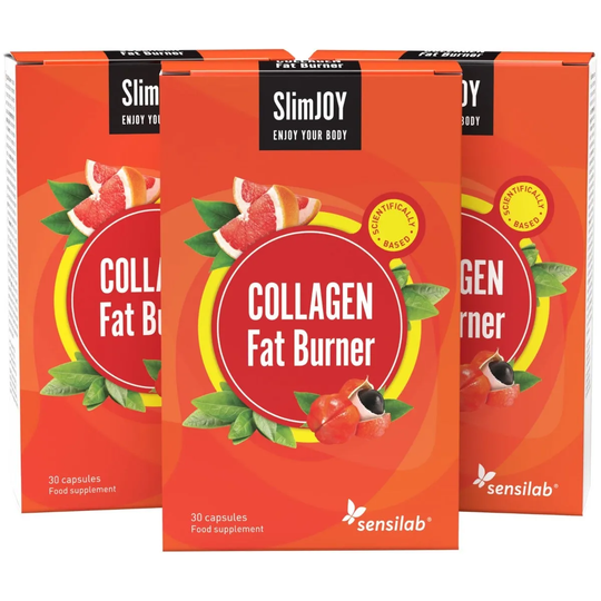 2x Collagen Fat Burner - Fat-Burning Capsules with Skin-Firming Effect. 3x 30 capsules | SlimJOY