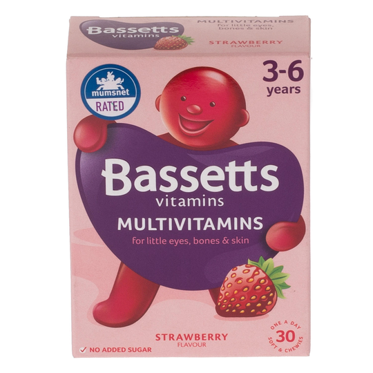 Bassetts Multivitamins For 3-6 Years Strawberry Flavour