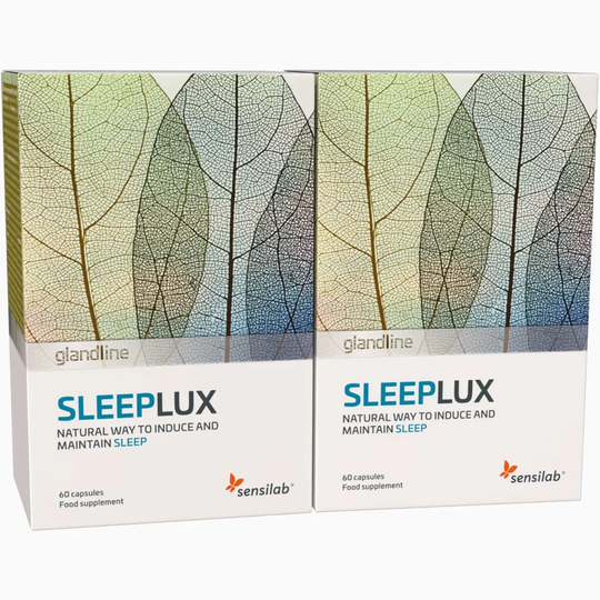 SleepLux 2Pack - A natural way to induce and maintain sleep | 100% natural and hormone-free | 2x 60 capsules | Sensilab