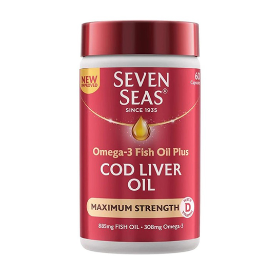 Seven Seas Cod Liver Oil Maximum Strength Capsules 60's
