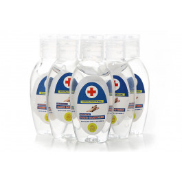 5 x 50ml Antibacterial Hand Sanitiser with Aloe Vera & Vitamin E