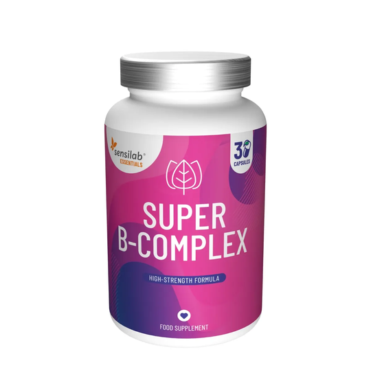 Essentials Super B-Complex - Superstrong vitamin B-complex with 8 B-vitamins. 30 capsules | Sensilab