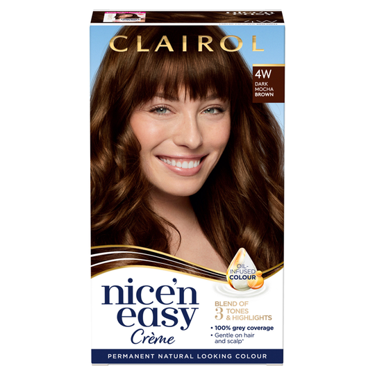 Clairol Nice'n Easy Creme Hair Dye 4W Dark Mocha Brown