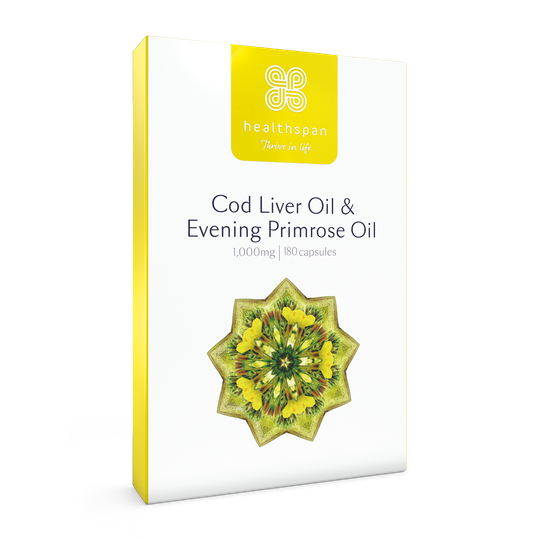 Cod Liver Oil With Evening Primrose Oil - 180 Capsules