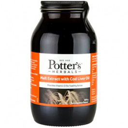 Potters Malt Extract with Cod Liver Oil & Butterscotch 650g