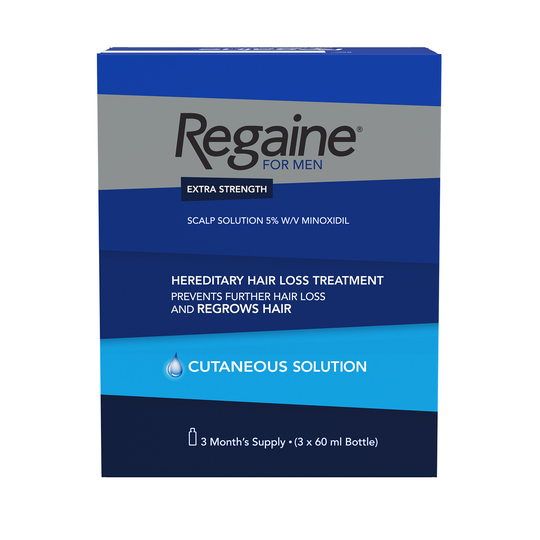 Regaine Extra Strength 5% Hair Loss Solution For Men 3 Months - 3x60ml