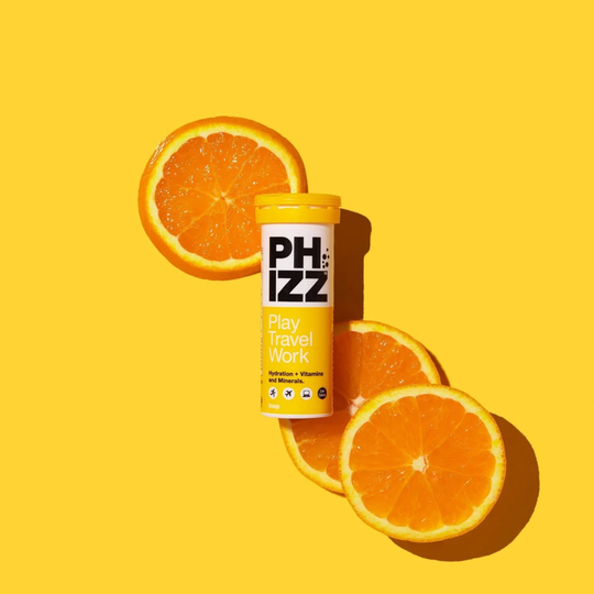 Phizz 2-in-1 Effervescent Multivitamin + Electrolyte 10 Tablets, Orange