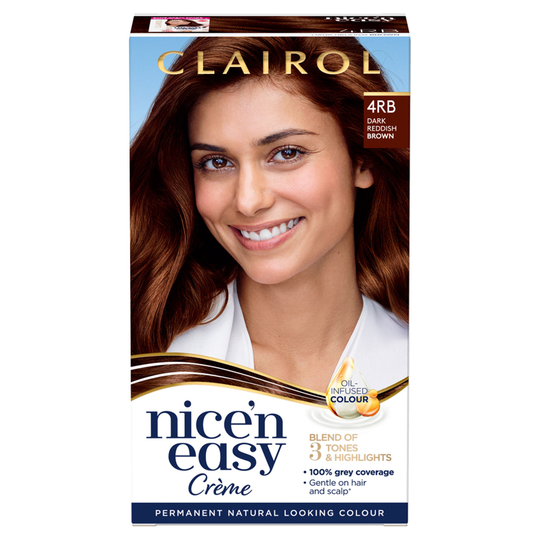 Clairol Nice'n Easy Creme Hair Dye 4RB Dark Reddish Brown