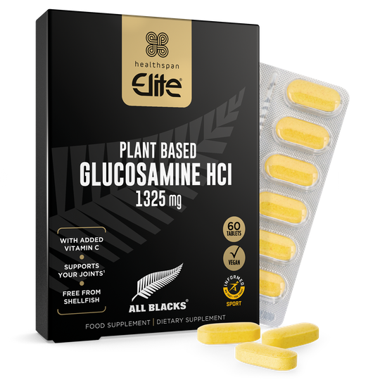 Elite All Blacks Plant Based Glucosamine HCl 1325 mg - 60 tablets