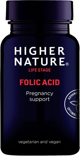 Higher Nature Folic Acid, 400ug, 90 Tablets