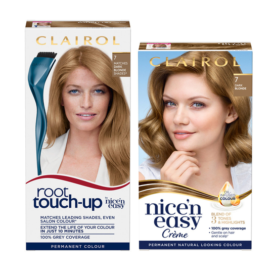 Clairol Root Touch-Up 7 Dark Blonde + Nice'n Easy 7 Dark Blonde