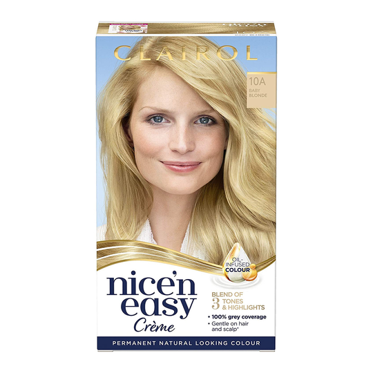 Clairol Nice'n Easy Creme Hair Dye 10A Baby Blonde
