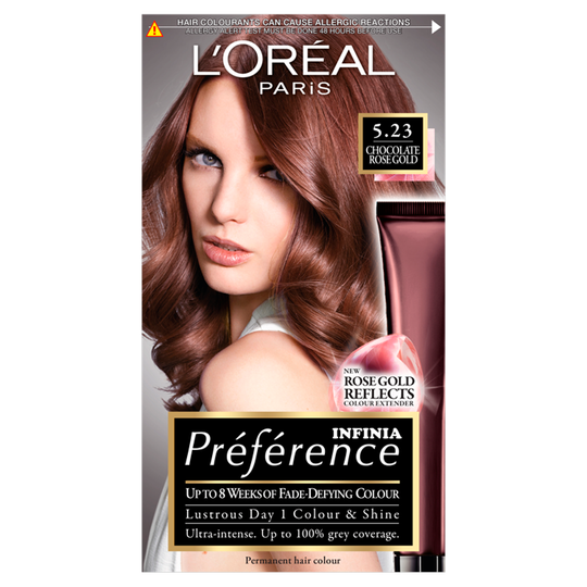 L'Oreal Paris Preference Infinia 5.23 Chocolate Rose Gold Hair Dye