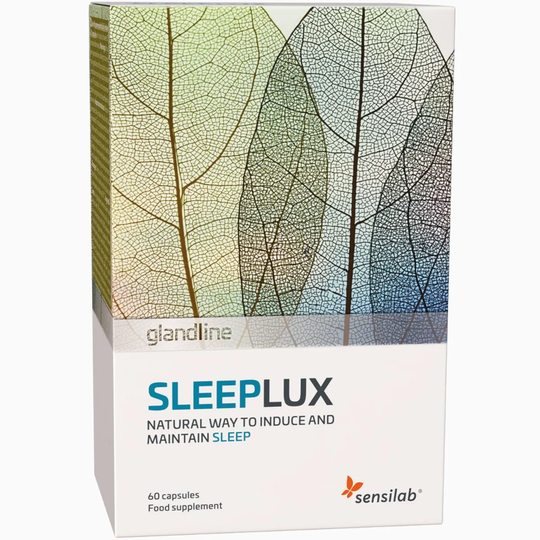SleepLux. The best alternative to sleeping pills - without prescription. 100% natural sleep remedy for sleeping problems. 60 capsules | Sensilab