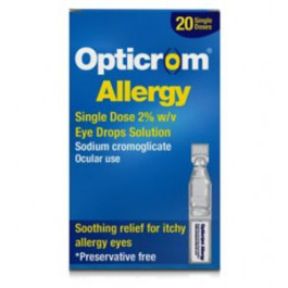 Opticrom Allergy Eye Drops Single Dose - 20 Unit Doses