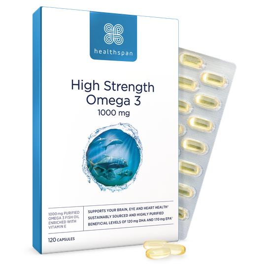 High Strength Omega 3 1,000mg - 120 Capsules