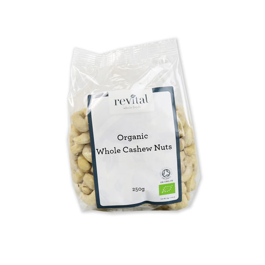 Revital Whole Foods Organic Cashew Nuts Whole, 500gr