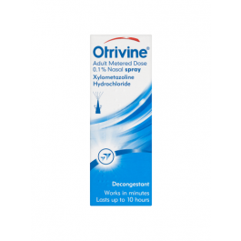 Otrivine Adult Metered Dose 0.1% Nasal Spray Xylometazoline Hydrochloride - Pack of 10ml