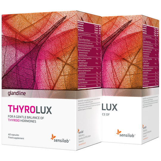 2x ThyroLux For Thyroid Support: L-tyrosine, iodine & selenium. 100% Natural and Hormone-Free. 2x 60 capsules | Sensilab