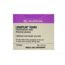 Liquifilm Tears Eye Drops Preservative-free 0.4ml Pack of 30