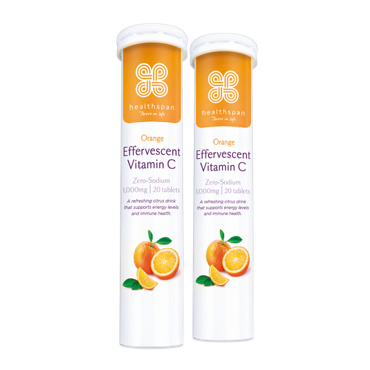 Orange Effervescent Vitamin C 1,000mg - 40 effervescent tablets