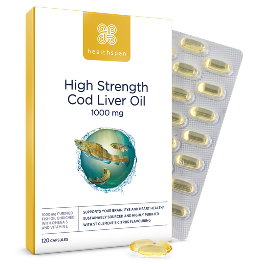 High Strength Cod Liver Oil 1,000mg - 120 Capsules