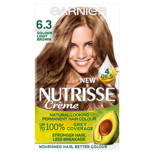 Garnier Nutrisse Creme 6.3 Golden Light Brown Hair Dye