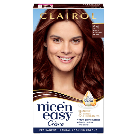 Clairol Nice'n Easy Creme Hair Dye 5M Medium Mahogany Brown