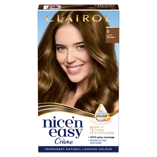 Clairol Nice'n Easy Creme Hair Dye 6 Light Brown