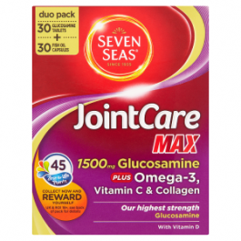 Seven Seas JointCare Max 1500mg Glucosamine Plus Omega-3, Vitamin C & Collagen Duo Pack