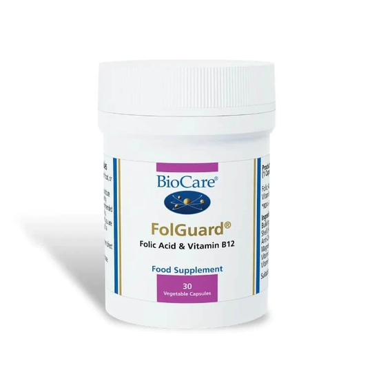 BioCare Folguard (Folic Acid & Vitamin B12), 30 VCapsules