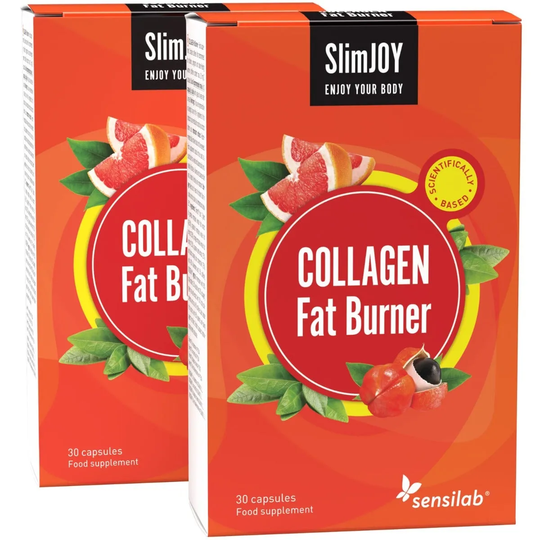 2x Collagen Fat Burner - Fat-Burning Capsules with Skin-Firming Effect . 2x 30 capsules | SlimJOY