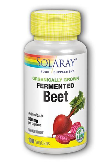 Solaray Organically Grown Fermented Beet, 100 Capsules