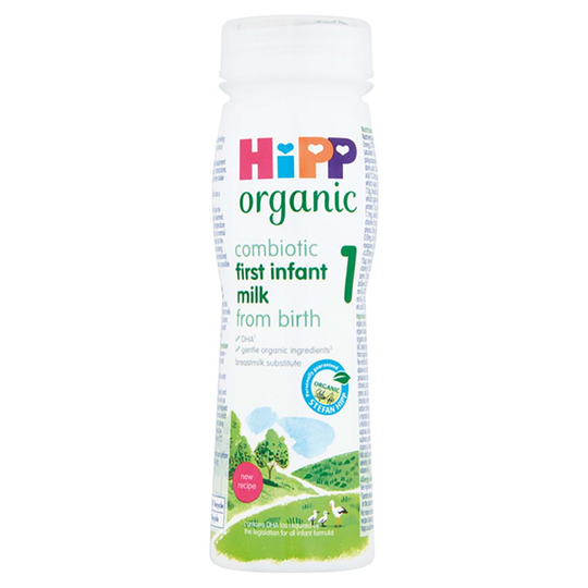 HiPP Organic 1 First Infant Baby Milk Ready To Feed Bottle From Birth