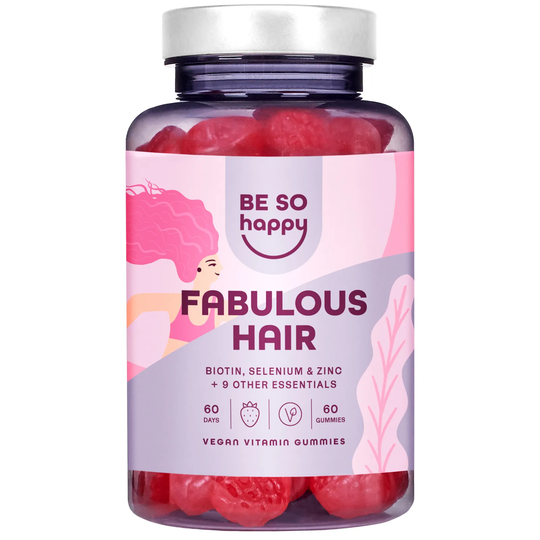 BeSoHappy Fabulous Hair gummies - Biotin gummies that strengthen the hair and boost their growth - 60 hair gummies | Sensilab