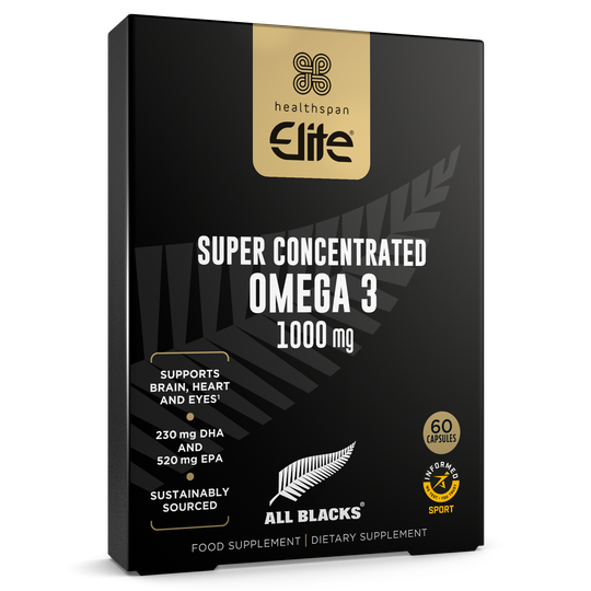 Elite All Blacks Super Concentrated Omega 3 - 60 capsules