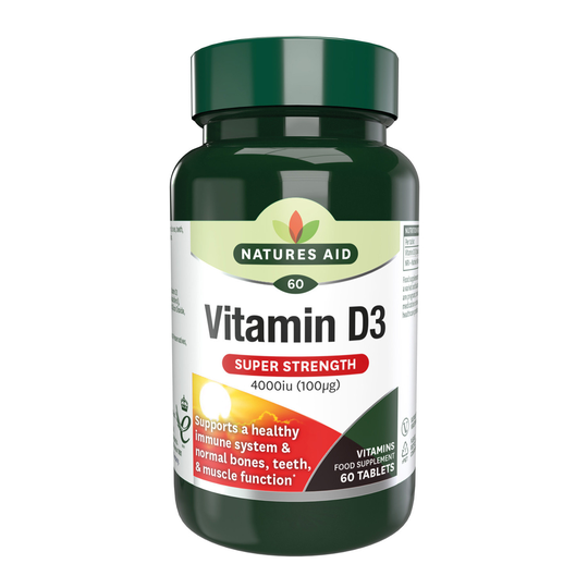 Natures Aid Vitamin D3 4000iu (100ug) Super Strength