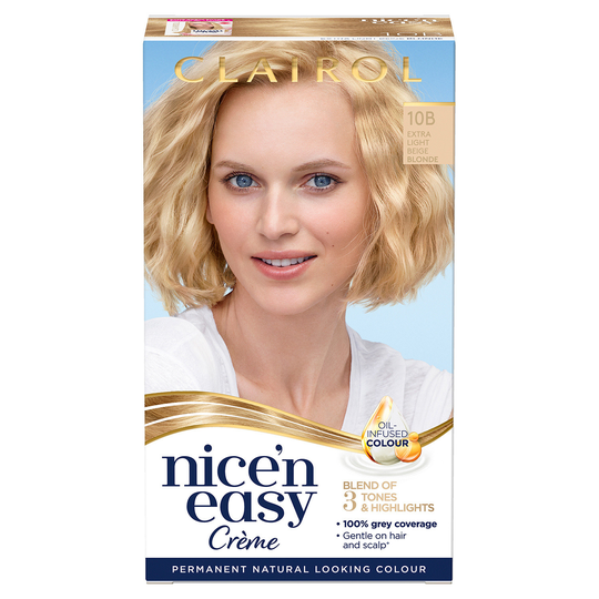 Clairol Nice'n Easy Creme Hair Dye 10B Extra Light Beige Blonde