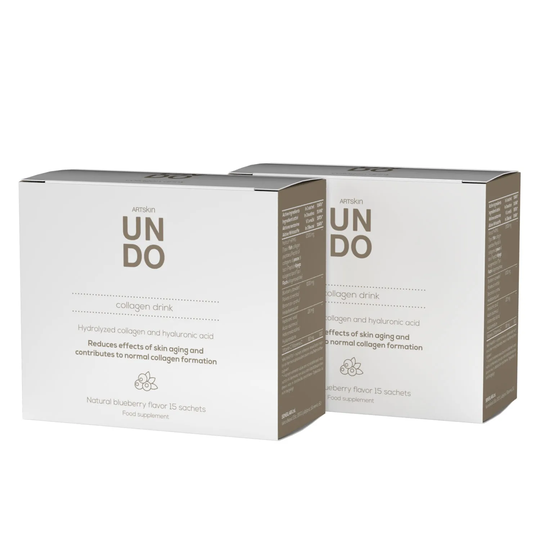 2x UNDO Collagen Drink |Excellent Collagen Drink With Hydrolyzed Collagen Naticol️® And Hyaluronic Acid | 2x 15 Servings | UNDO