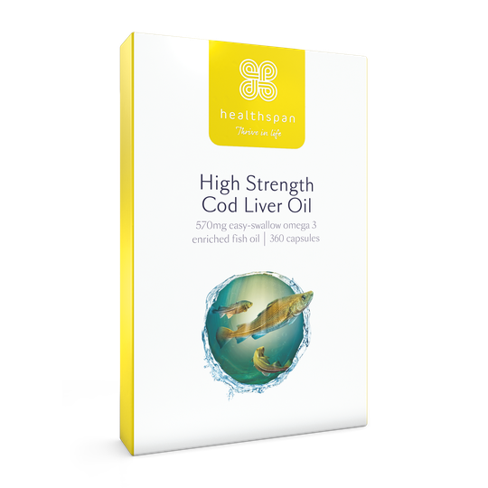 High Strength Cod Liver Oil 570mg - 360 capsules