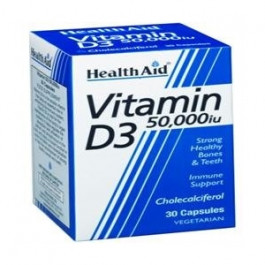 HealthAid Vitamin D3 50 000iu 30 Capsules