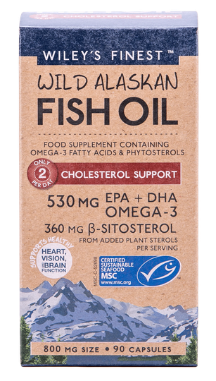 Wiley's Finest Cholesterol Support, 90 Fcaps