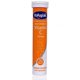 Valupak Effervescent Vitamin C 1000mg 20 Tablets