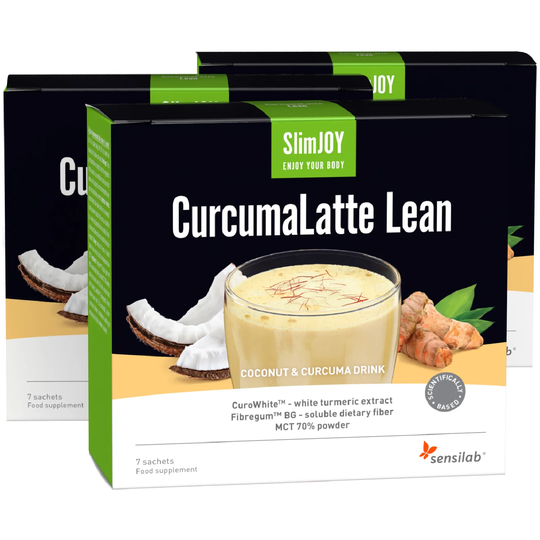 CurcumaLatte Lean 3-Pack - Turmeric latte: Immunity. Weight loss. Detox. 21 sachets | SlimJOY