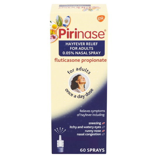 Pirinase Hayfever 0.05% Nasal Spray For Adults - 60 Sprays - Single Pack